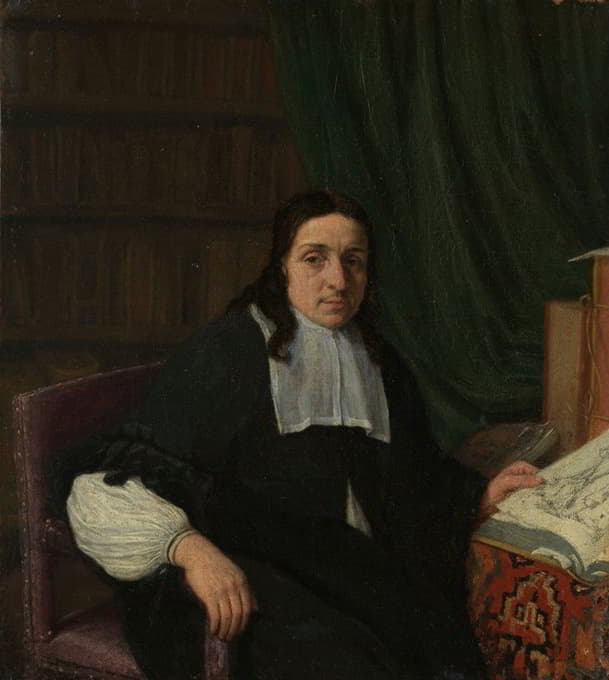 一位收藏家的肖像，可能是康斯坦丁·森内帕特（1625-1703）
