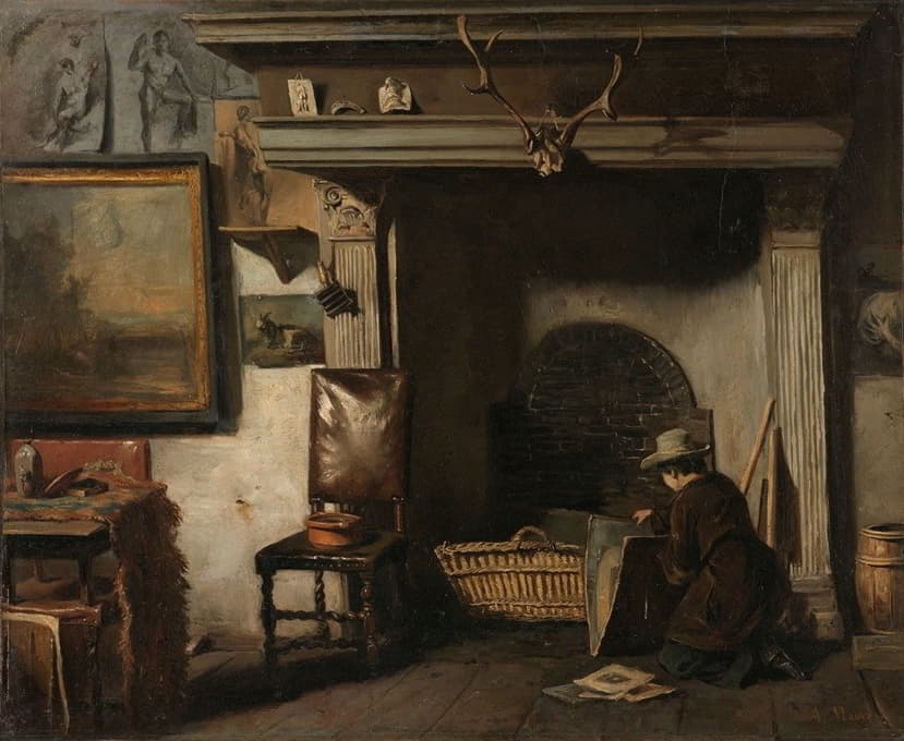 哈勒姆画家彼得·弗雷德里克·范奥斯的画室