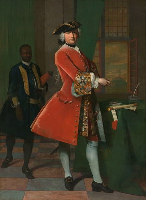 简·普朗格和一个被奴役的仆人的肖像