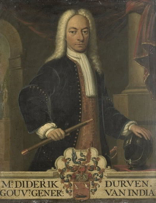 Hendrik van den Bosch - Portrait of Diederik van Durven, Governor-General of the Dutch East Indies