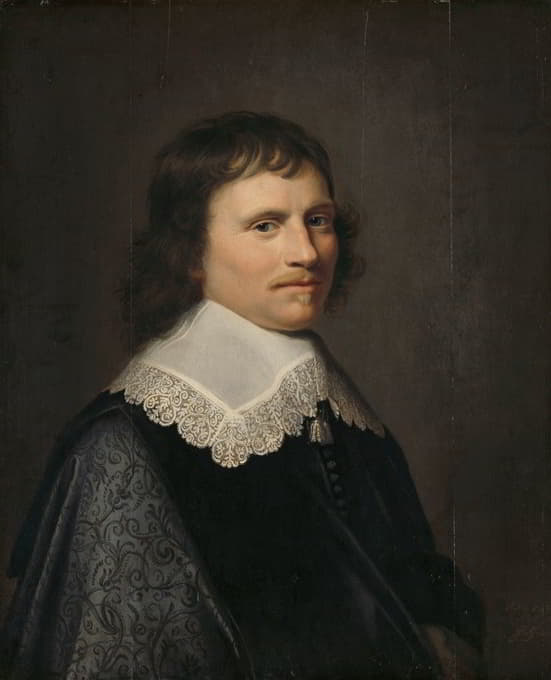 Jacob Willemsz. Delff The Younger - Portrait of a Man, thought to be Salomon van Schoonhoven (1617-1653), Lord Lieutenant of Putten