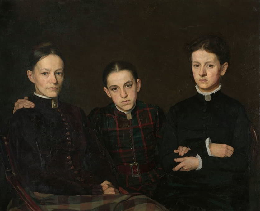 Cornelia、Clara和Johanna Veth的肖像