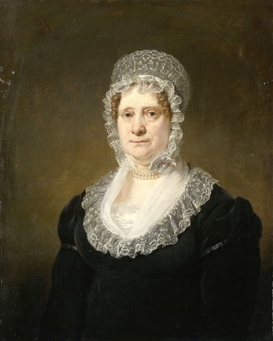 阿姆斯特丹保险商Cornelis Hartsen的遗孀Sara de Haan的肖像