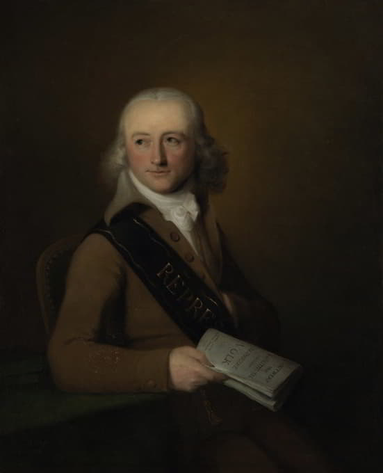 Johan Bernard Scheffer - Portrait of Leonardus van der Voort