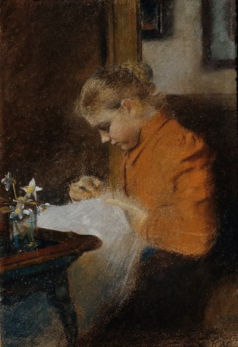 Leopoldine Steindl Moser，艺术家的妹妹