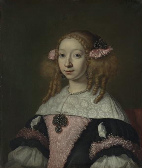 Lodewijk van der Helst - Adriana Jacobusdr Hinlopen (1646-1736), Wife of Johannes Wijbrants