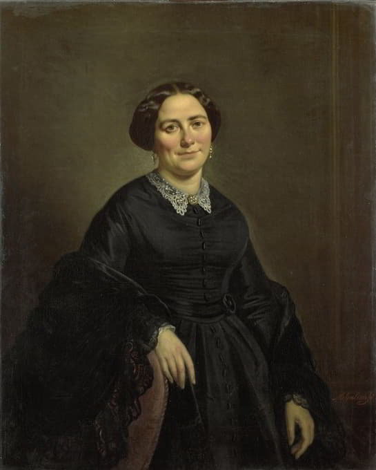 Moritz Calisch - Johanna Christina Beelenkamp (1820-90). Wife of Cornelis Outshoorn