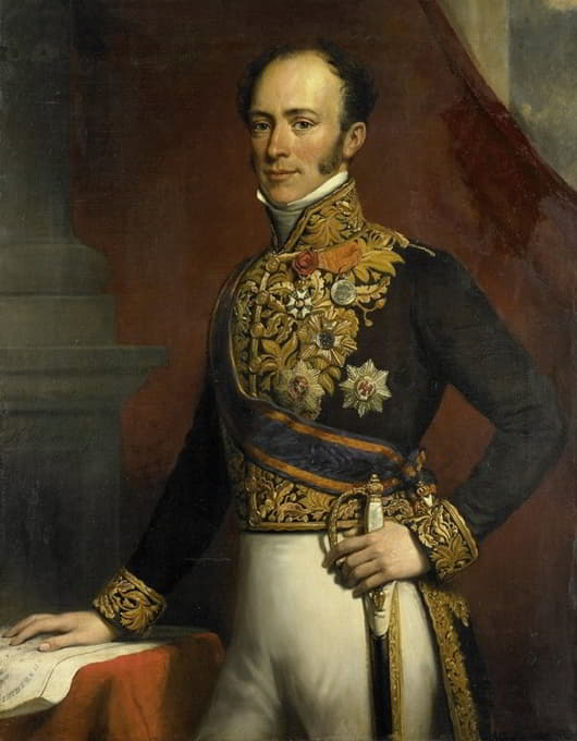 荷兰东印度群岛总督Jan Jacob Rochussen的肖像