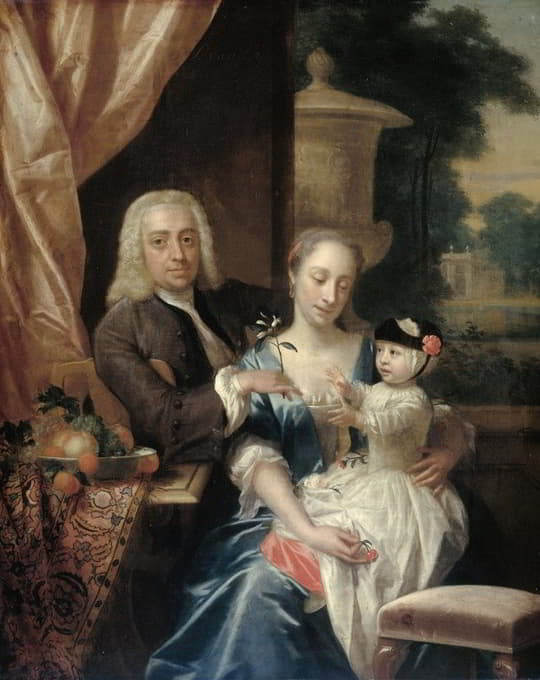 艾萨克·帕克、他的妻子贾斯汀娜·约翰娜·拉姆斯克拉默和他们的儿子威廉·亚历山大（1740-1747）