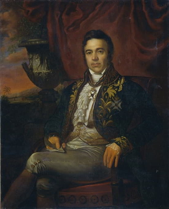 Raden Saleh - Portrait of Jean Chrétien Baud, Governor-General ad interim of the Dutch East Indies