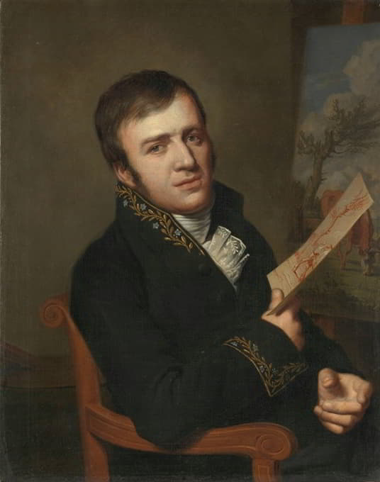 简（浸礼会）科贝尔二世（1778-1814），画家，穿着皇家科学、文学和美术学院成员的制服