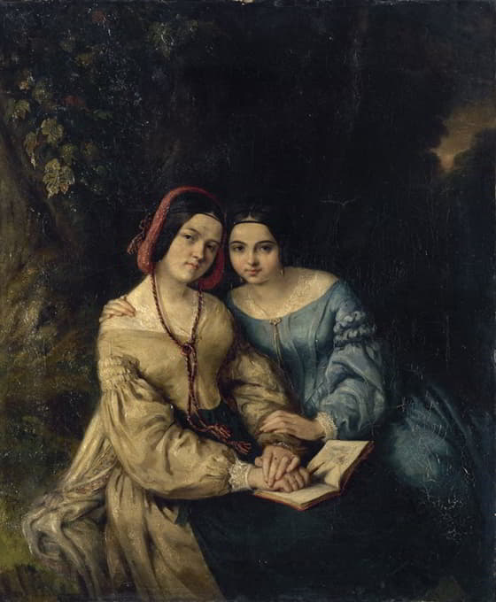 赫洛伊斯和阿纳斯·科林的肖像画。