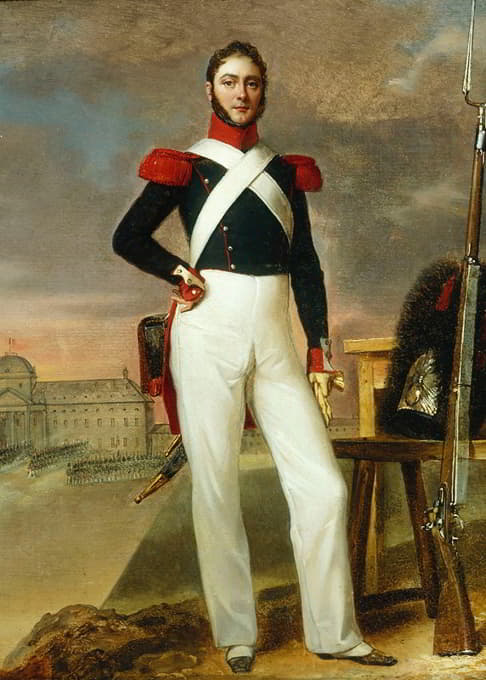 Alexandre-Jean Dubois-Drahonet - Marin Burty, marchand de nouveautés, en tenue de grenadier