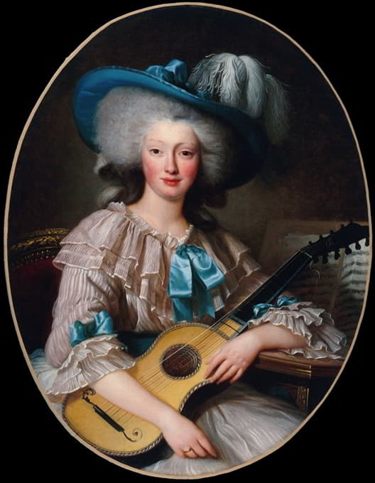 费利西蒂肖像——路易丝·德弗雷扎尔斯（1765-1854），née Esmangard de Beauval，玛丽·安托瓦内特的阿图尔夫人