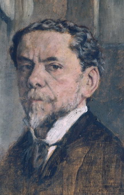 查尔斯·考特里的自画像（1846-1897），雕刻家