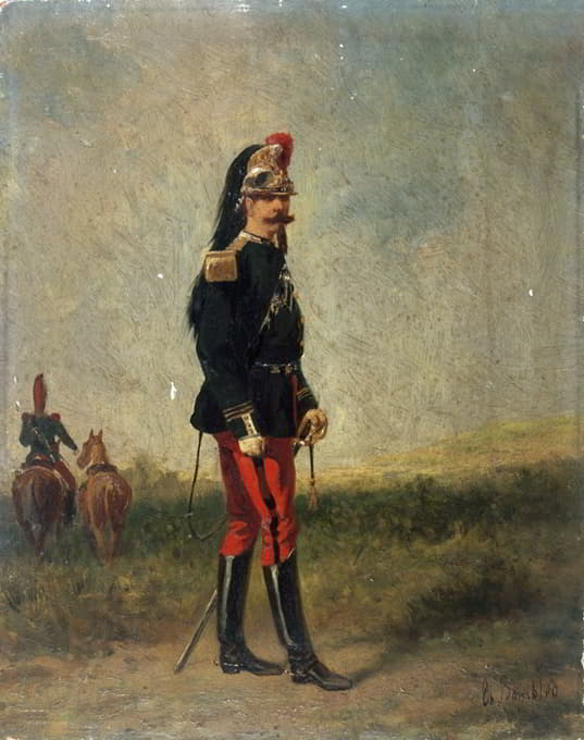 Karel Frederik Bombled - Portrait d’un officier de cuirassiers