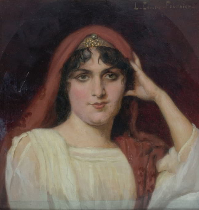 玛德琳·罗奇（Madeleine Roch，1885-1930）的肖像画，法国喜剧协会成员，在《贺拉斯》中扮演萨宾
