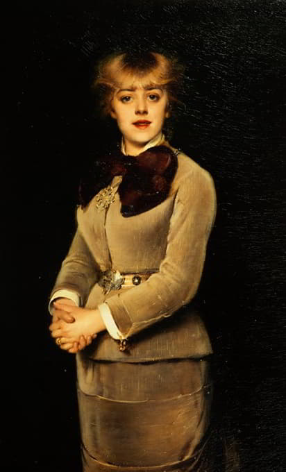 珍妮·萨马里肖像（1857-1890），法国喜剧协会会员