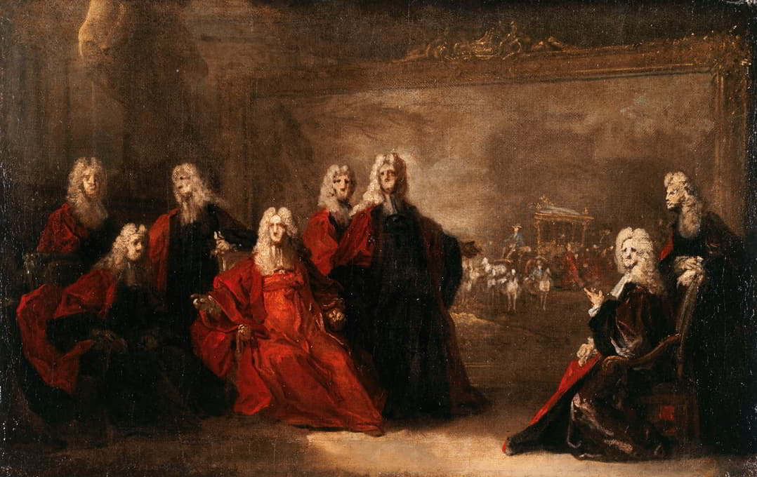 路易十五与圣母玛利亚·安妮订婚寓言-西班牙胜利