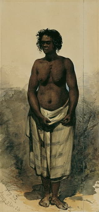 Joseph Selleny - Eingeborenenfrau aus Woolongong (Wollongong), Australien
