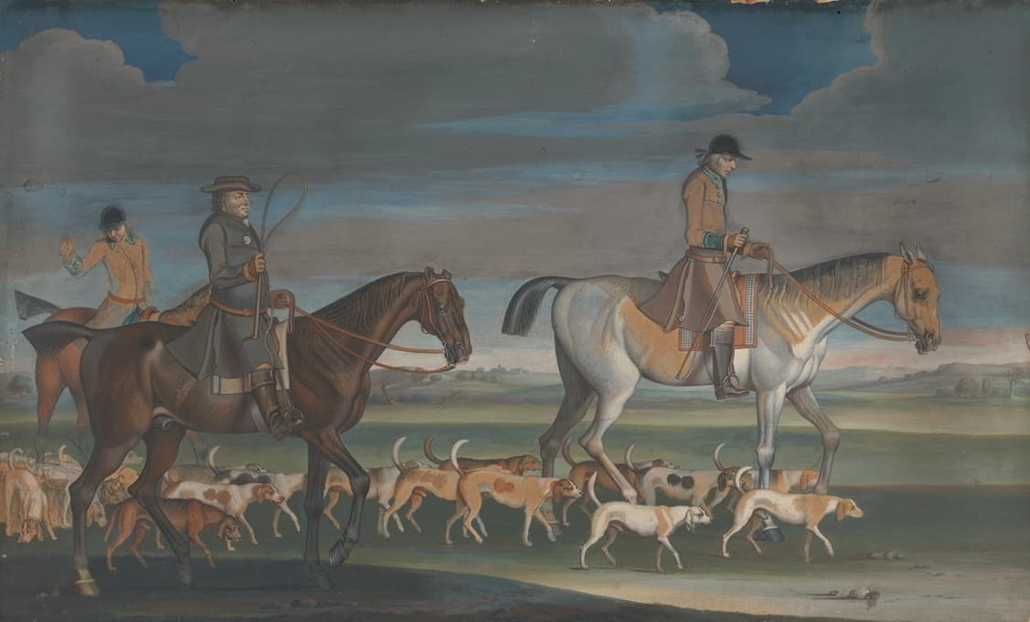 James Seymour - Setting Off for the Chase; The Huntsman Leading out a Pack of Harriers followed by the Master and the Whipper-In
