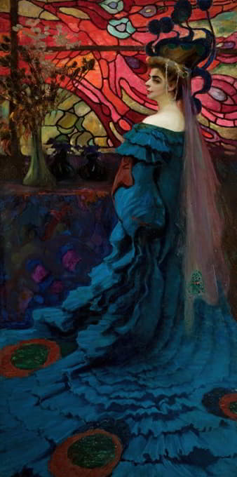 孔雀 - 佐菲亚·博鲁辛斯基的肖像