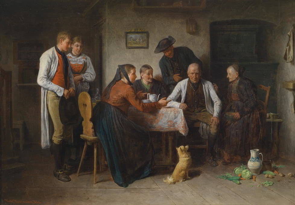 Friedrich Friedländer - von Mahlheim Besuch des Brautwerbers
