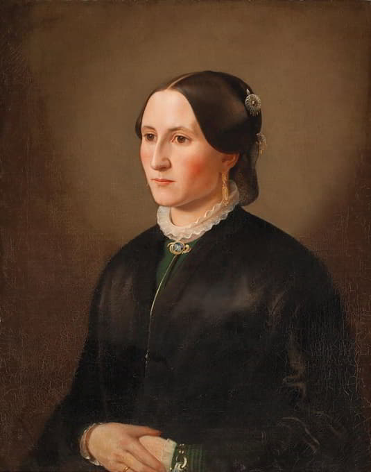 31岁的卡罗琳·居里·奈特伦克瓦尔德肖像