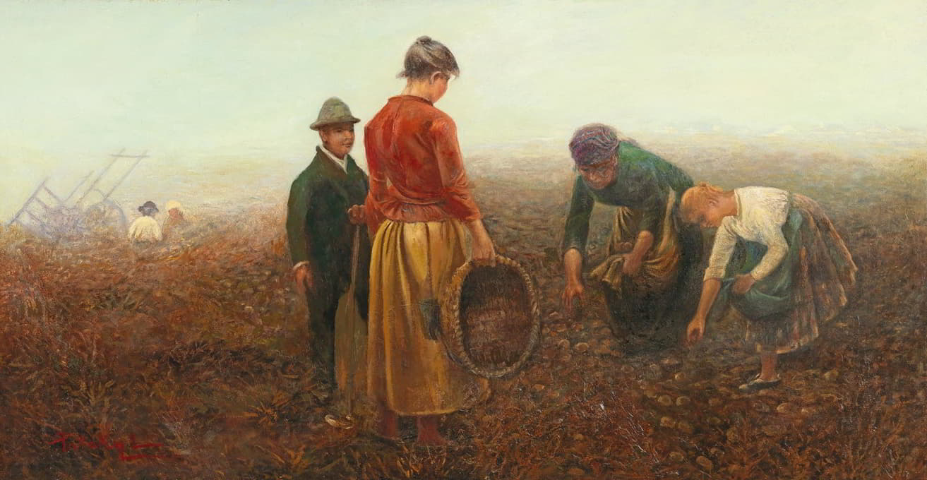 Laszlo Pataky von Sospatak - The Potato Harvest