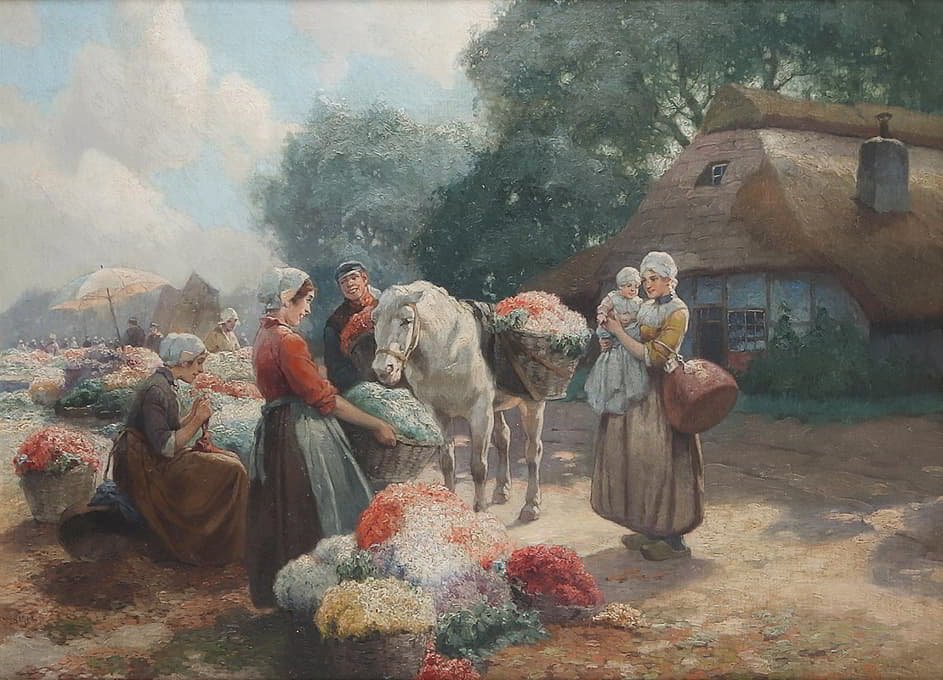荷兰花卉市场