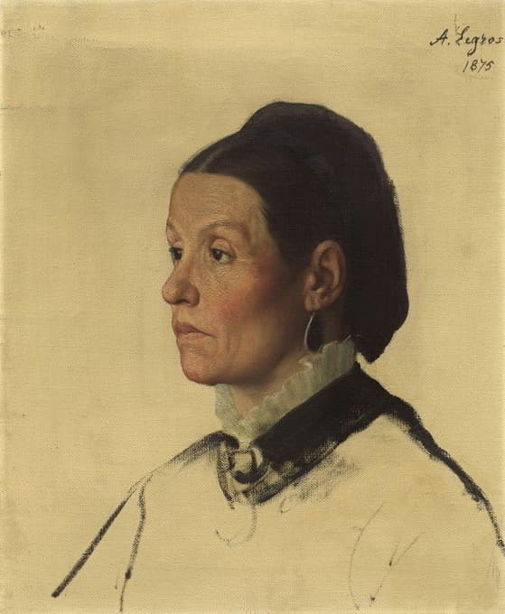 Alphonse Legros - Portrait of a Woman