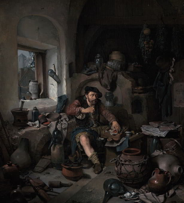 Cornelis Pietersz. Bega - The Alchemist