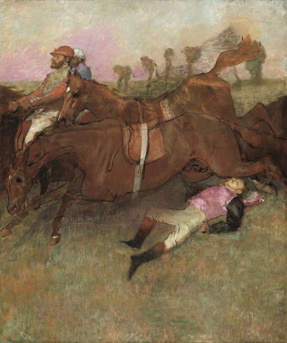 Edgar Degas - Scene from the Steeplechase – The Fallen Jockey
