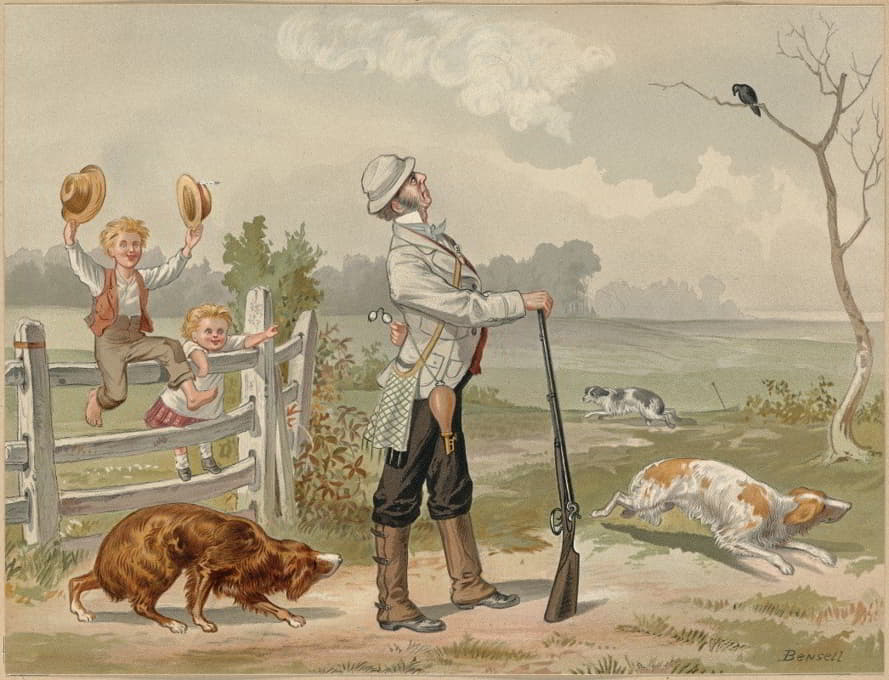 Edmund Birckhead Bensell - Hunting scene