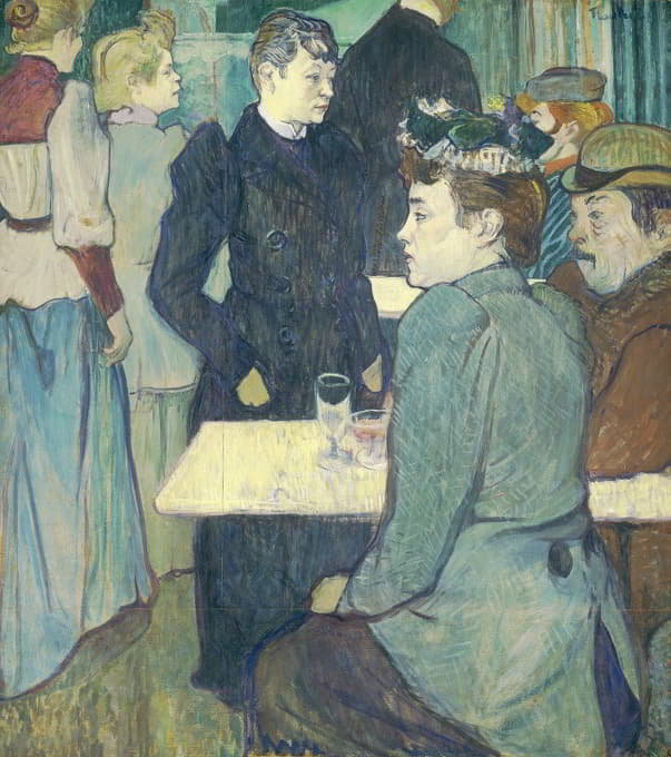 Henri de Toulouse-Lautrec - A Corner of the Moulin de la Galette