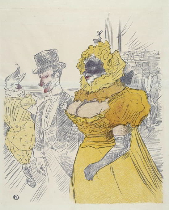 Henri de Toulouse-Lautrec - Affiche Au Bal des EtudiantS
