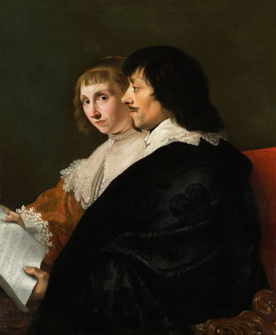 康斯坦丁·惠更斯（1596-1687）和苏珊娜·范贝尔（1599-1637）的双画像