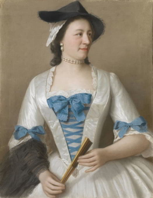 Jean-Etienne Liotard - Portrait of Jeanne-Elisabeth Sellon, Lady Tyrell