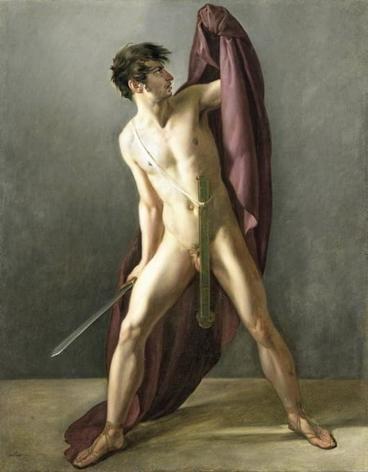 Joannes Echarius Carolus Alberti - Warrior with Drawn Sword