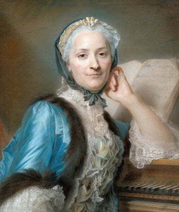 Maurice-Quentin de La Tour - Portrait of Madame Anne-Jeanne Cassanéa de Mondonville, née Boucon