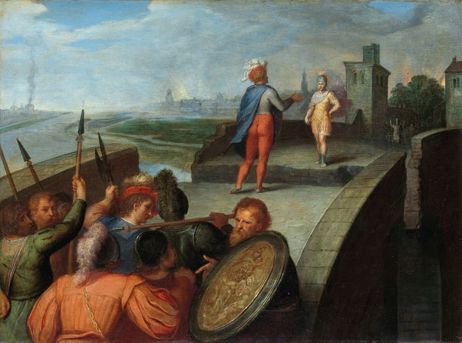 朱利叶斯·西维利斯与罗马将军塞里奥利斯之间的和平谈判