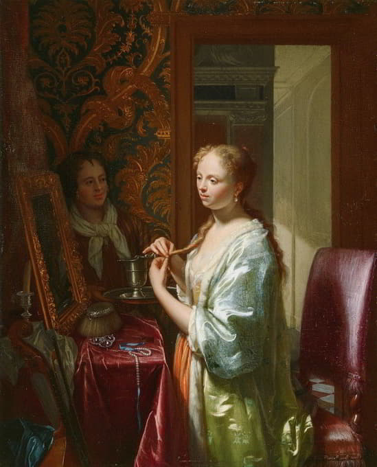 Philip van Dijk - Lady at her Toilet