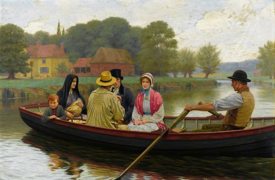 Edmund Blair Leighton - The Ferry