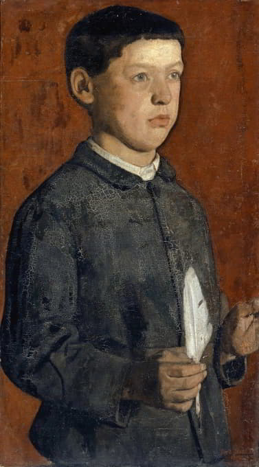 Ferdinand Hodler - Portrait Of August Hodler (The Student)