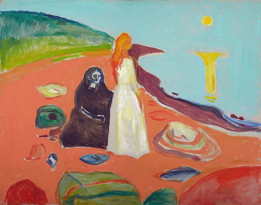 Edvard Munch - Two Women on the Shore II