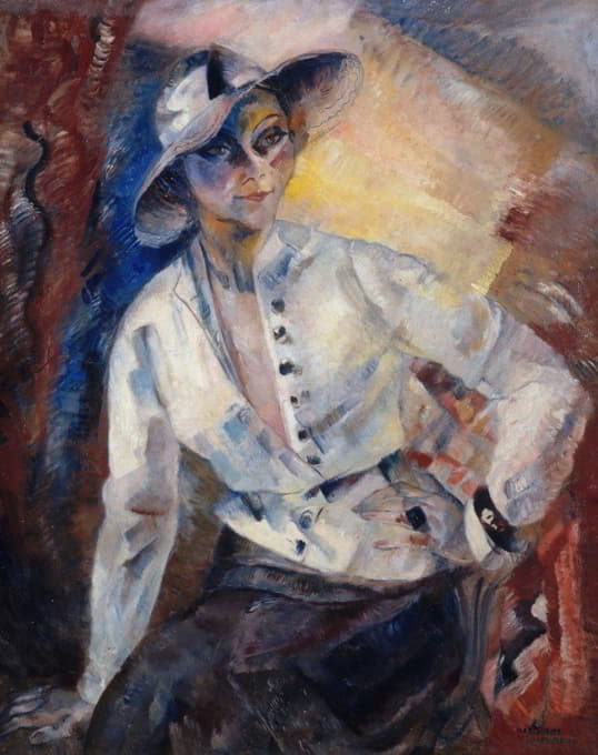 伊冯·斯普林斯肖像画（1894-1977），演员和歌手