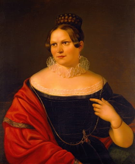 Ferdinand Flor - Portrait Of Elisa Paulsen, Thorvaldsen’s Daughter