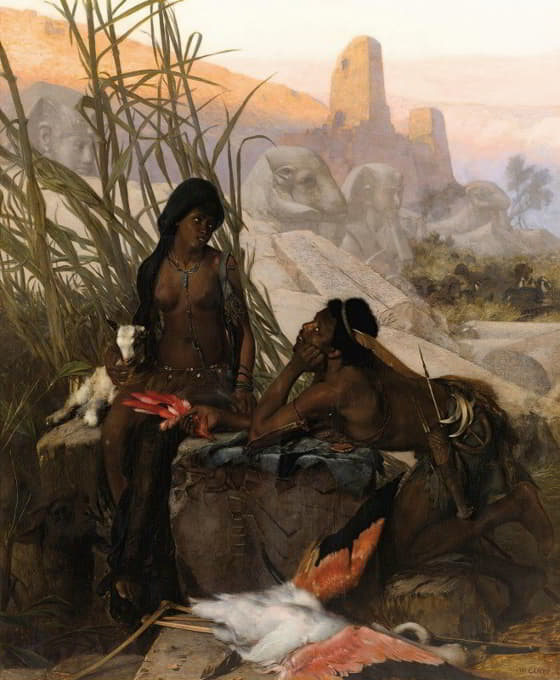 Karl Wilhelm Gentz - Nubian Hunters