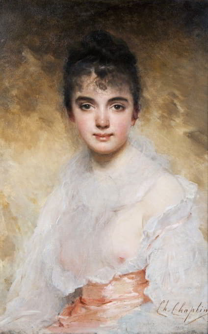 Charles Chaplin - Portrait Of A Young Woman