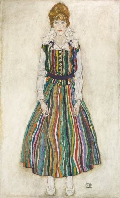 Egon Schiele - Portrait Of Edith (The Artist’s Wife)